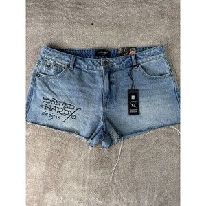 Ed Hardy Shorts | Women’s Denim | Swallow Signature Logo | AUTHENTIC | Size30